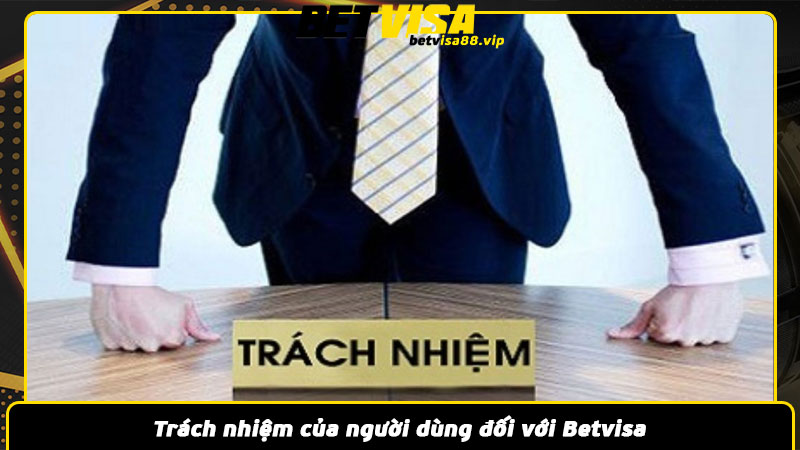 Trách nhiệm của người dùng đối với Betvisa